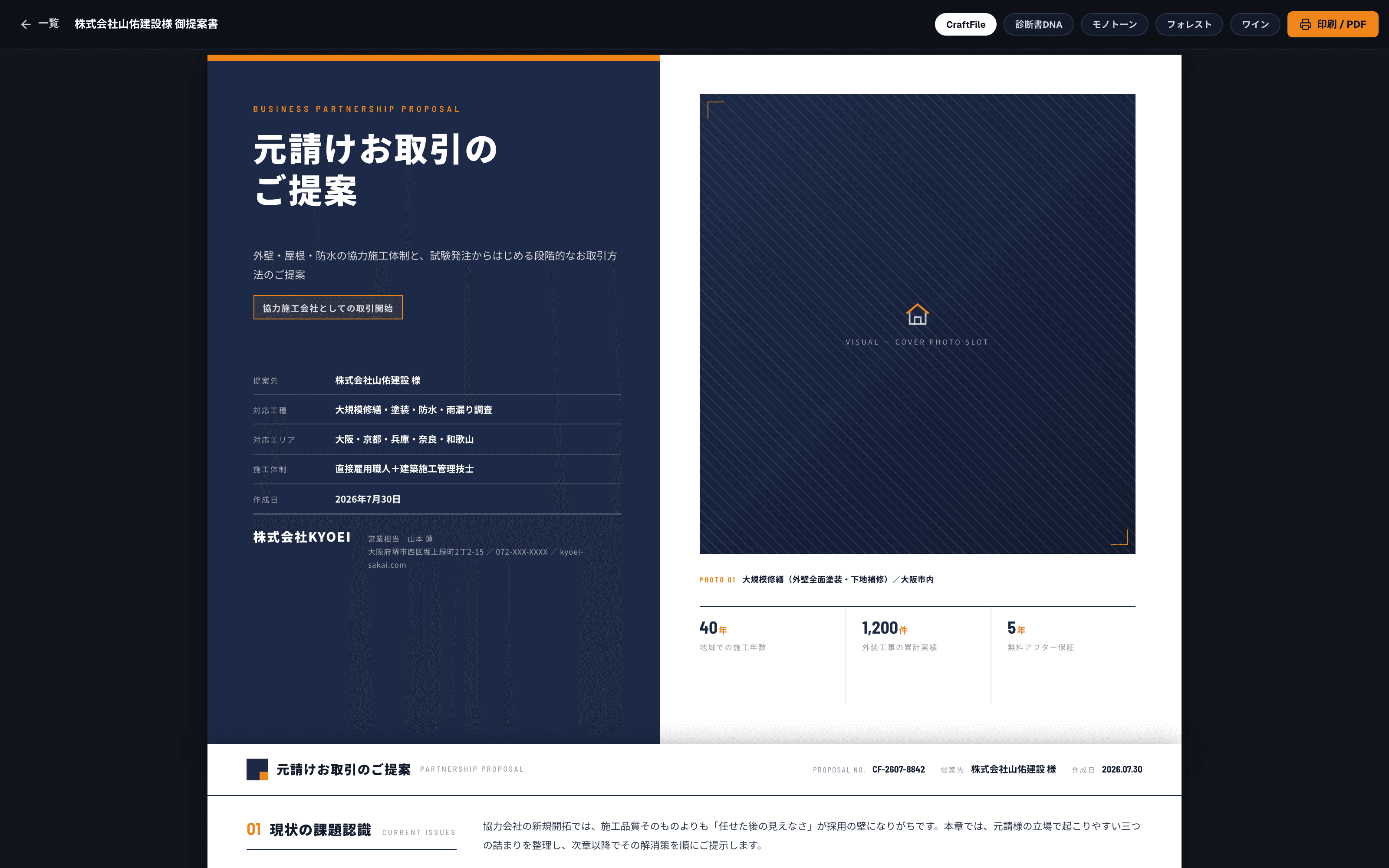 ヒアリングから提案書作成まで